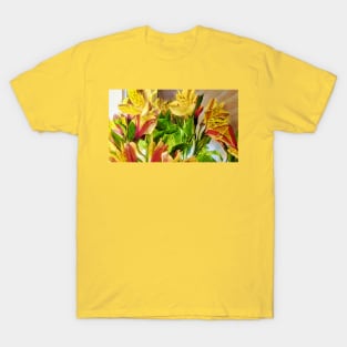 Yellow and Red Flowers T-Shirt